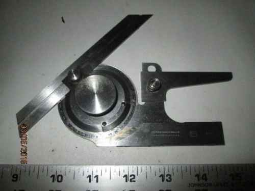 MACHINIST LATHE MILL Brown &amp; Sharpe Bevel Protractor Gage Gauge