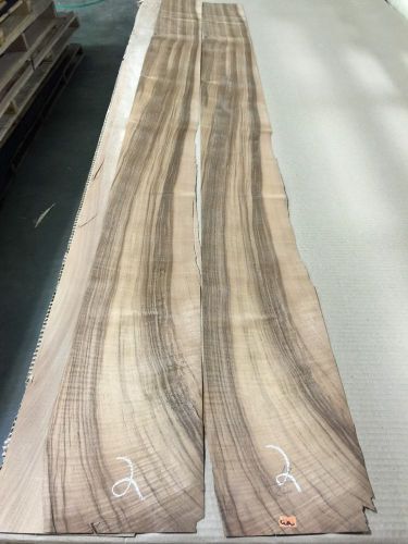 Wood Veneer European Walnut 6x80 2pcs total Raw Veneer  &#034;EXOTIC&#034; MEX 2