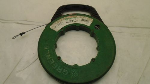 GREENLEE 438-10 STEEL FISH TAPE, 125&#039; X 1/8&#034; X 0.060&#034; USED