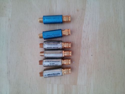 Wholesale lot of 6, Minicircuits attanuators SAT series, SMA