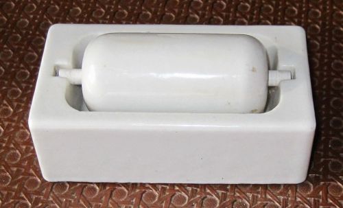 Antique white porcelain stamp tape moistener wilson jones co no.05 for sale