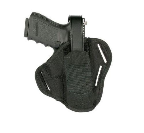 Blackhawk 40PC06BK Black Nylon 3-Slot Pancake 3.25&#034;-3.75&#034; Barrel Gun Holster