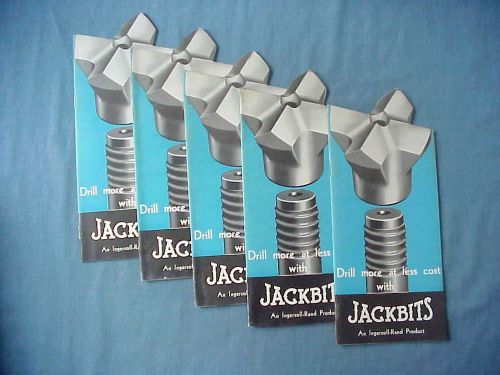 Ingersoll Rand Jackhammer Jackbits Vintage Brochure 1935