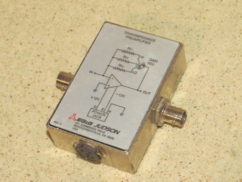 EG&amp;G JUDSON TRANSIMPEDANCE PREAMPLIFIER (JU6)