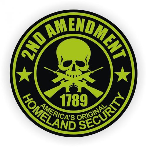 2nd amendment hard hat sticker / helmet labels motorcycle gun rights law decal for sale