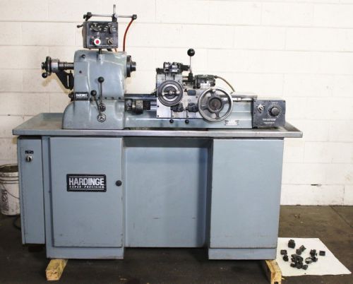 1980 hardinge hc precision chking lathe, variable speed, 8 position turret, 5c for sale