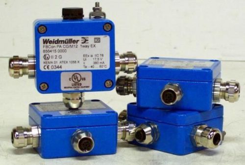 4 WEIDMULLER 8564150000 FBCon PA CG/M12 1WAY EX STANDARD DISTRIBUTOR 17.5V 380mA