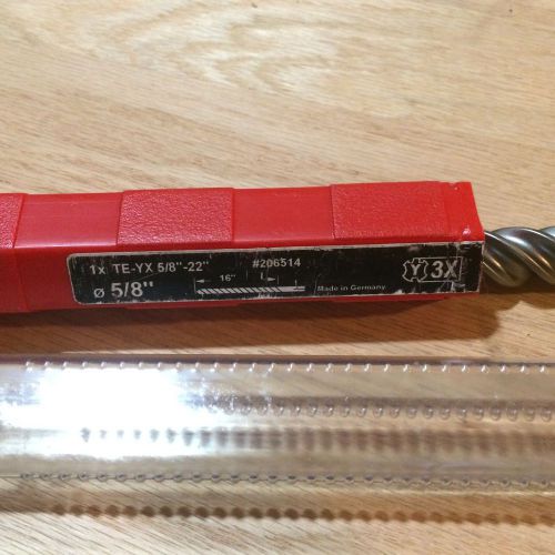 Hilti TE-YX Hammer Drill Bit with SDS-Max Shanks - 5/8&#034; x 22&#034; 206514