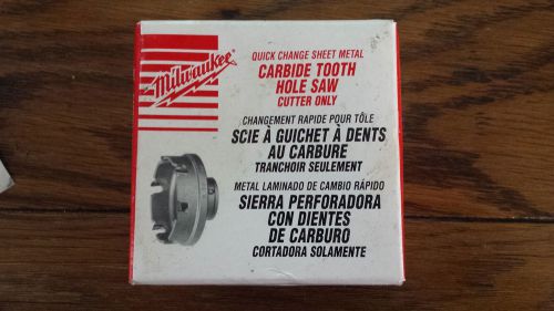 Quick change sheet metal milwaukee carbide tooth 3&#034; hole saw catalog# 49-57-8323 for sale