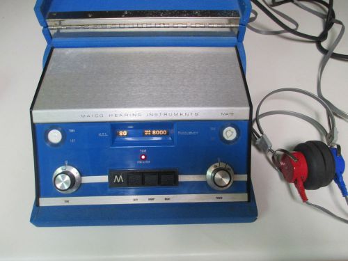 Maico MA 19 Screening Audiometer w/Maico Earphones