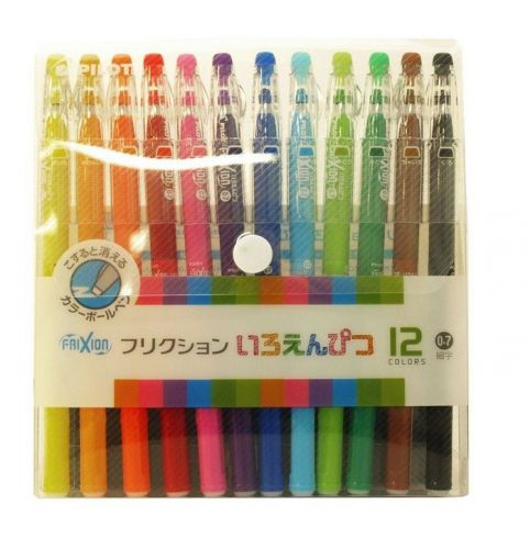 Pilot Frixion color pen 0.7mm 12-color set LFP-156FN-12C (Japan Import)