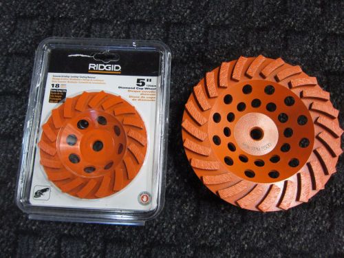 RIDGID 7&#034; AND 5&#034; DIAMOND CUP WHEEL