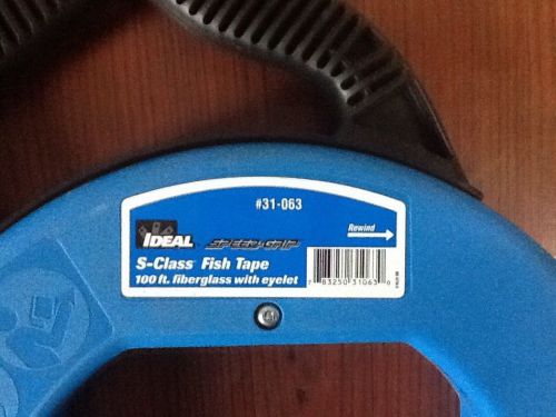 IDEAL 31-063 Fish Tape,Fiberglass,3/16 In x 100 ft