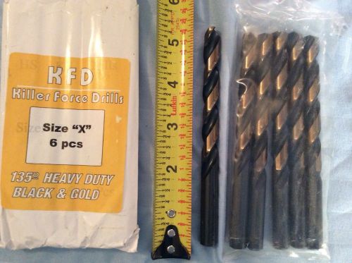 KFD Drill Bits-Lot of 6-Heavy Duty-&#034;X&#034;