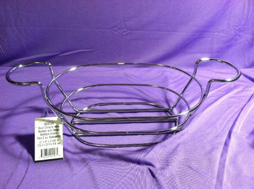 American MetalCraft BSKC69 Oval Chrome Wire Basket Holds 2 2 oz Ramekins