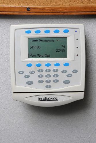 Infotronics attendance enterprise electronic employee time clock 29/2125e for sale