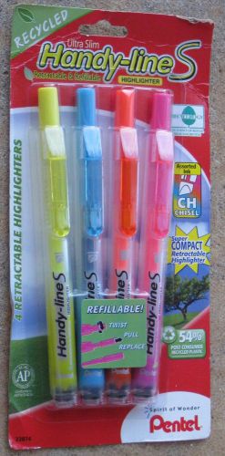 Handy-lines Pentel 4 Retractable Highlighters