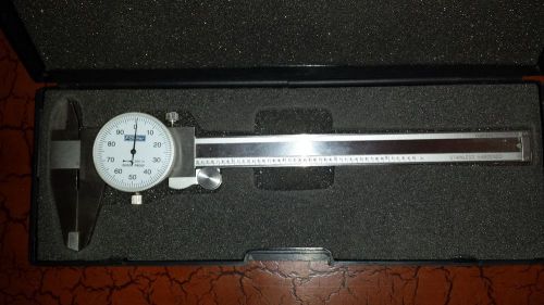 Fowler Stainless Steel Hardened 0.001&#034;ShockProof 6.5&#034; Dial Caliper