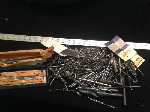 MACHINIST LATHE TOOLS NICE ASSORTED LARGE LOT 207 DRILL BITS -
							
							show original title