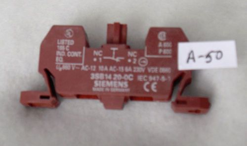 Siemens 3SB1-420-0C  Contact Block