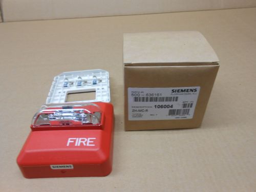 1 NIB SIEMENS 500-636161 500636161 STROBE ALARM ZH-MC-R ZHMCR