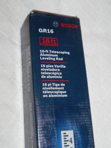 Bosch GR 16 Aluminum Telescoping 16 FT Leveling Rod, NIB!