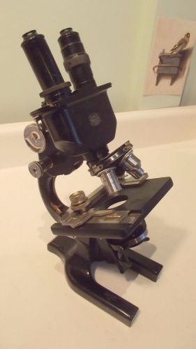 VINTAGE 1934 SPENCER  BINOCULAR MICROSCOPE       NO RESERVE