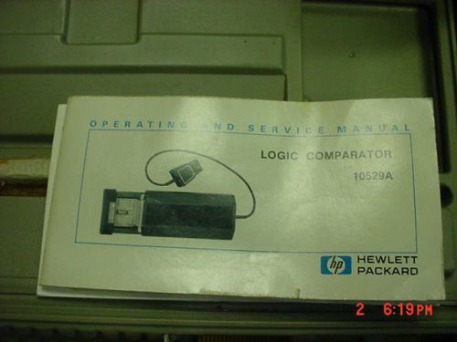 Hewlett Packard Logic Comparator 10529A W/ Accessories, Manuals And Case Parts