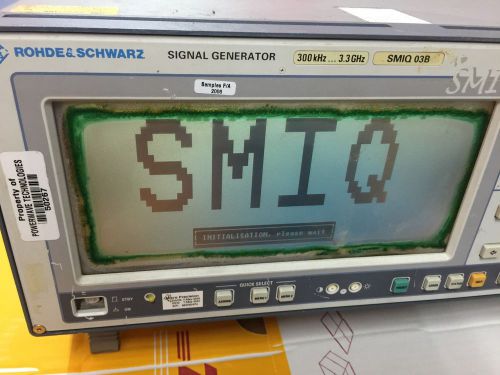 Rohde &amp; Schwarz SMIQ03B R&amp;S Vector Signal Generator: Options B1 B11 B20 B42