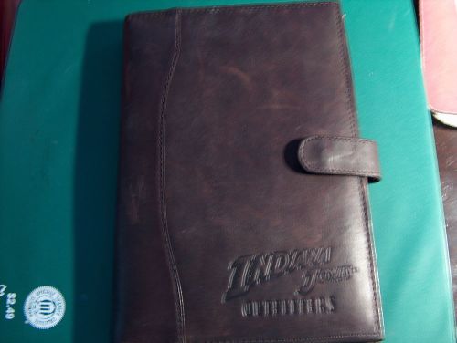 Disney indiana jones  leather letter pad notebook writing pad  5x7 paper     c20 for sale