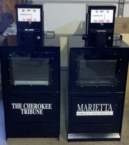 NEWSPAPER MACHINE--REFURBISHED-WORKING BROADSHEET VENDING MACHINE