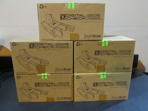 Lot of 5 Check Readers - Digital Check TellerScan 215 149000-01