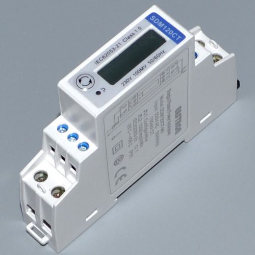 SDM120CT-Modbus Single Phase DIN Rail Energy Meter RS485 kwh kvarh U I P Q PF Hz