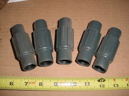 5 plasti bond red h0t electrical 1/2&#034; conduit coupling coated     - for sale