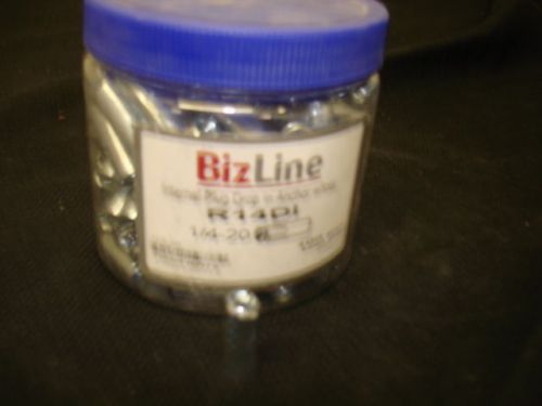 Bizline 1/4&#034; internal plug drop in anchor w/ tool r14di 1/4-20 pack of 100 *new* for sale