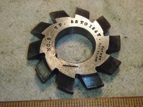 B &amp; S No 2 - 7P 55 To 134T  Involute Gear Cutters HS -12 Gear Cutter