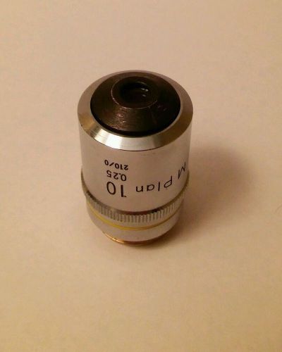 1pcs Used Good NIKON 10X/0.25 Microscope Objective M PLAN 10x0.25 210/0 #G788 XH