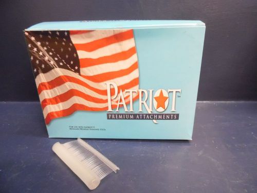 5000 Patriot J-Hook Premium Tags Hooks 1.5&#034; 1-1/2&#034; Clear Regular Fasteners