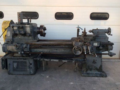 Lodge &amp; Shipley 23&#034;x55&#034; Metal Lathe Geared Head L Taper 3 Jaw Chuck 230v