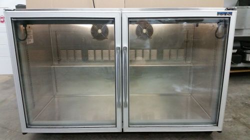 UNDER COUNTER FREEZER 2 GLASS DOOR W/ SHELVING&#039;S - SILVER KING - SKF48