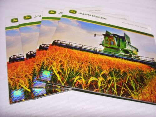 Lot of 4 John Deere 2016 16 Month Monthly Wall Calendar Tractors Farm Implements