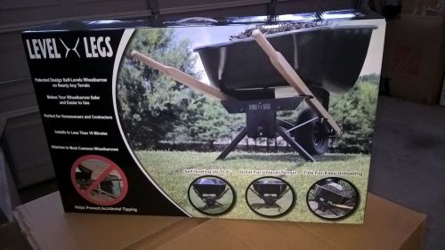 ** SALE **   LEVEL LEGS   LVL001 Wheelbarrow Self Adjusting Legs  ~ NIB ~ Black