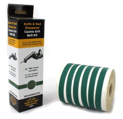 Work Sharp WSSA0002703 Coarse 80 Replacement Belt Kit (WSKTS &amp; WSKTS-KT Only)