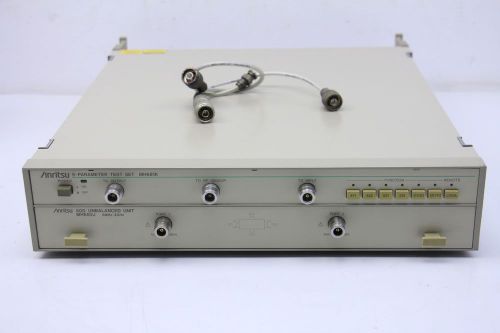 ANRITSU S-PARAMETER TEST SET MH681K W/MH682J 50 OHMS- UNBALANCED UNIT  5MHZ-2GHZ