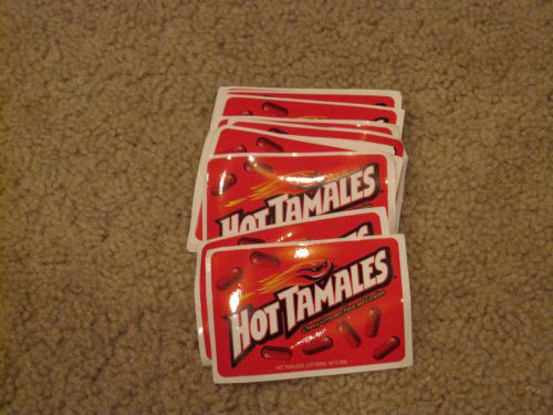 LOT OF 6 HOT TAMALES VENDING MACHINE CLINGS