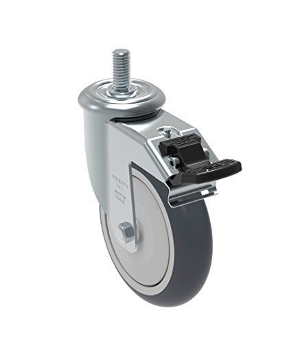 Schioppa gleff 512 tbe g l12 series 5&#034; x 1-1/4&#034; diameter swivel caster with for sale