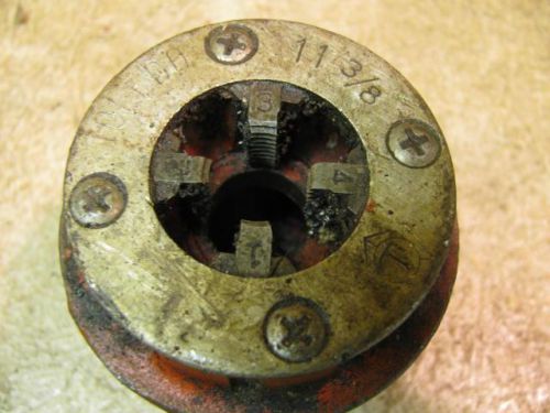 Toledo No 11 3/8&#034; Die Head Drop Head Pipe Threader Ratchet Hand Tool Thread