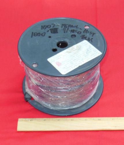 1000&#039; black spooled 18 awg 16 strand type 1569/1007 1/64 wall 300v for sale