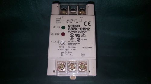 OMRON S82K-01512 POWER SUPPLY