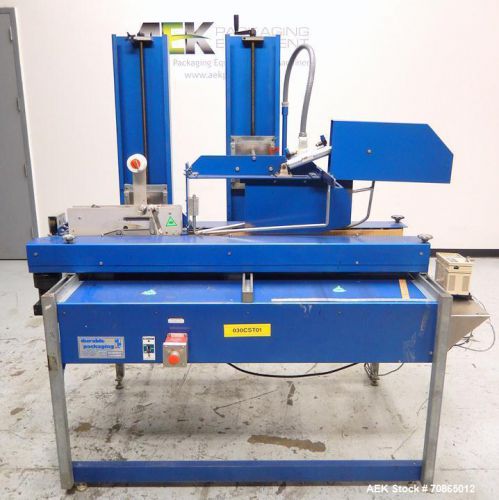 Used-durable packaging rm-32fc do-it-all top &amp; bottom case sealer. has (2) 84&#034; ( for sale